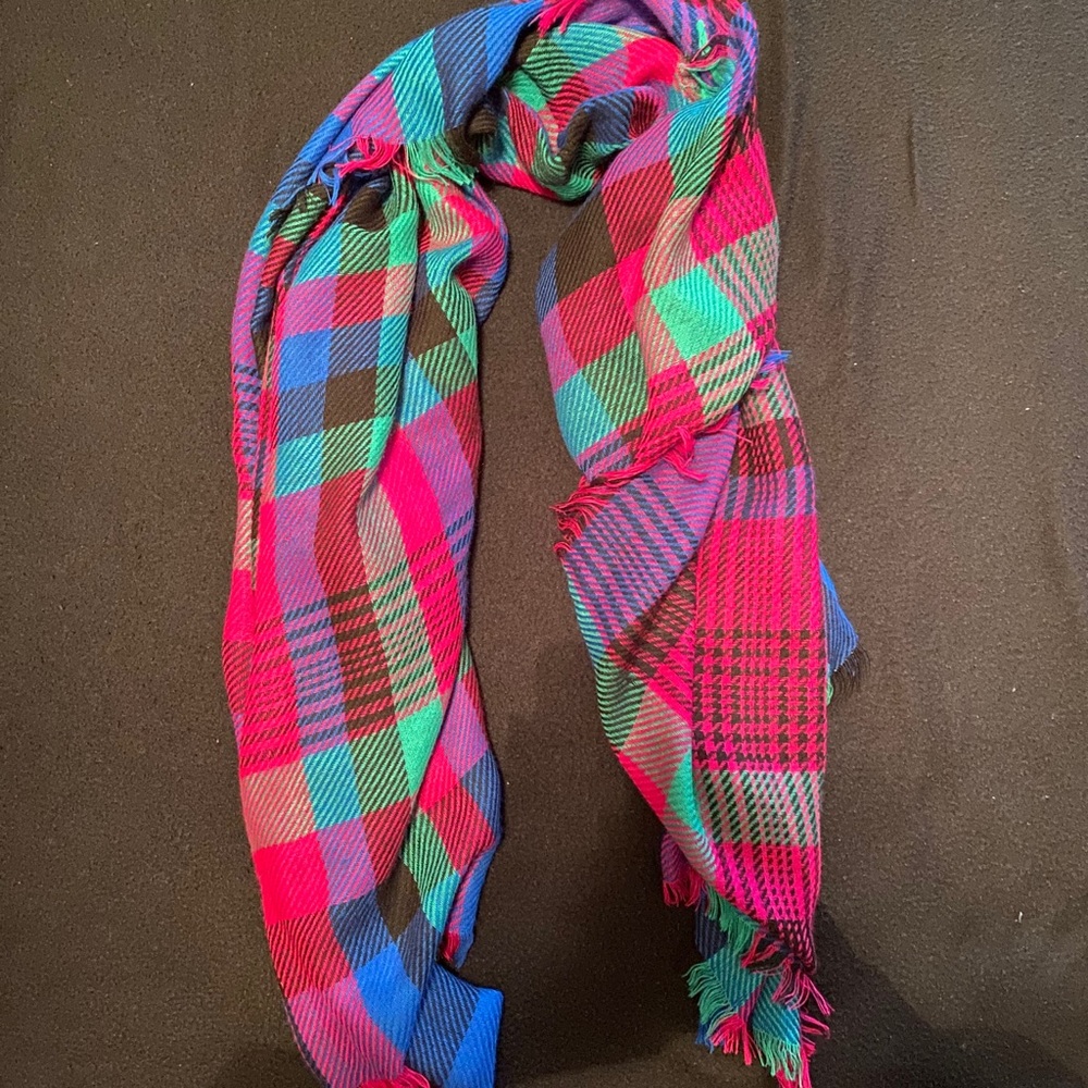 Women’s Multicolor Plaid Scarf